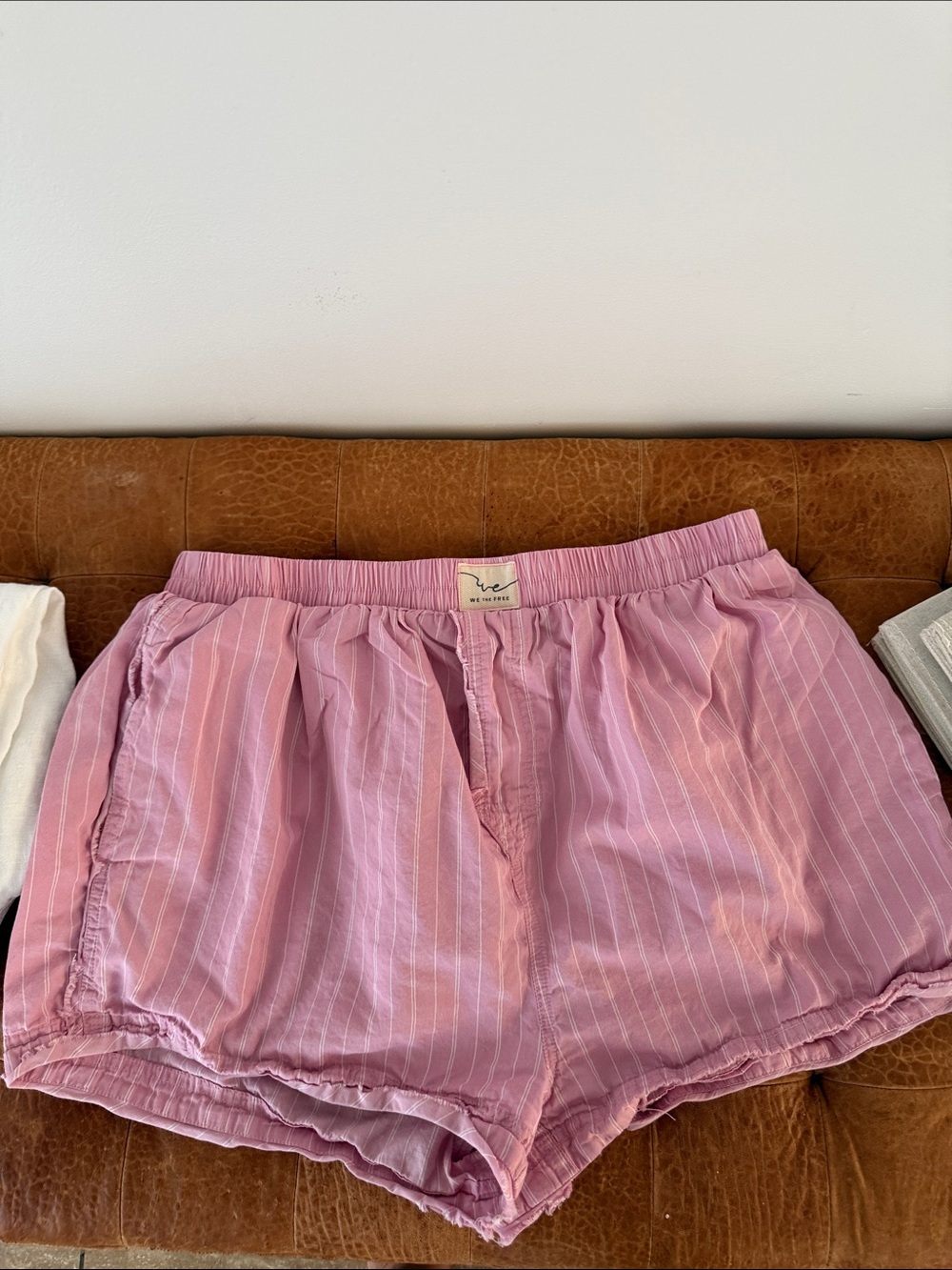 We The Free Pink Striped boxers